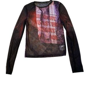 ANDERSSON BELL LONG SLEEVE MESH SHIRT